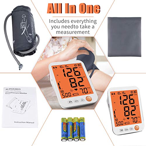 Blood Pressure Monitor Upper Arm Large Cuff ，Automatic Digital Blood Pressur...