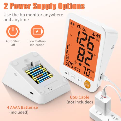 Blood Pressure Monitor Upper Arm Large Cuff ，Automatic Digital Blood Pressur...