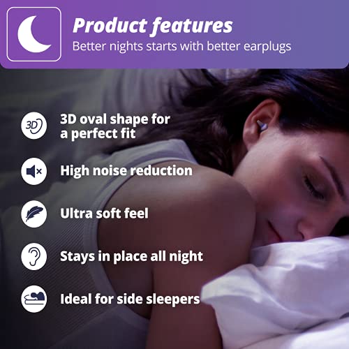 [New] SleepDeep Sleeping Ear Plugs - Revolutionary 3D Oval Shape and Noise Ca...