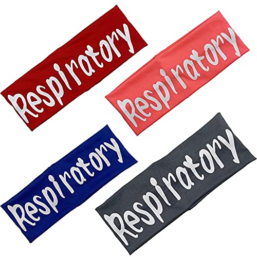 Alsmiley 4 Pack Women Button Headbands for Nurse Ear Protection Headwraps Ela...