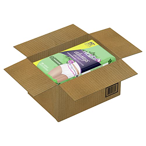Always Discreet Incontinence & Postpartum Incontinence Underwear for Women, L...
