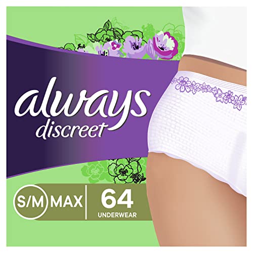 Always Discreet Incontinence & Postpartum Incontinence Underwear for Women, S...