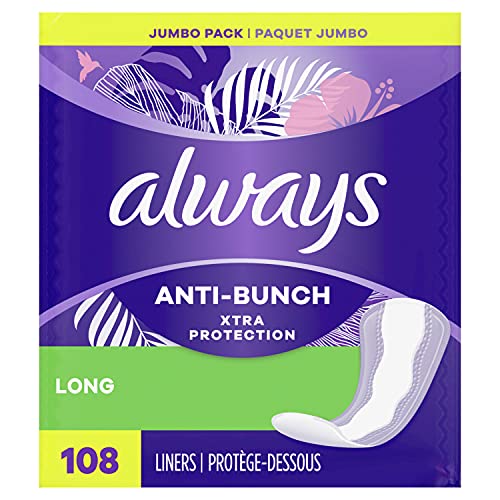 Always Anti-Bunch Xtra Protection Daily Liners Long Unscented, Anti Bunch Hel...