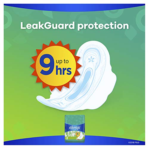Always Ultra Thin Feminine Pads with Wings for Women, Super Absorbency, Unsce...