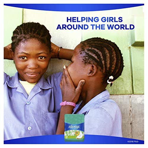 Always Ultra Thin Feminine Pads with Wings for Women, Super Absorbency, Unsce...