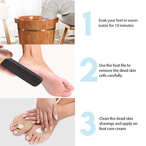 Foot Scraper Pedicure Foot File, Professional Foot Rasp File Foot Scrubber, P...
