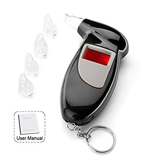 Alcohol Breathalyzer Portable Breath Tester - Amacam AT-01 Accurate Digital D...