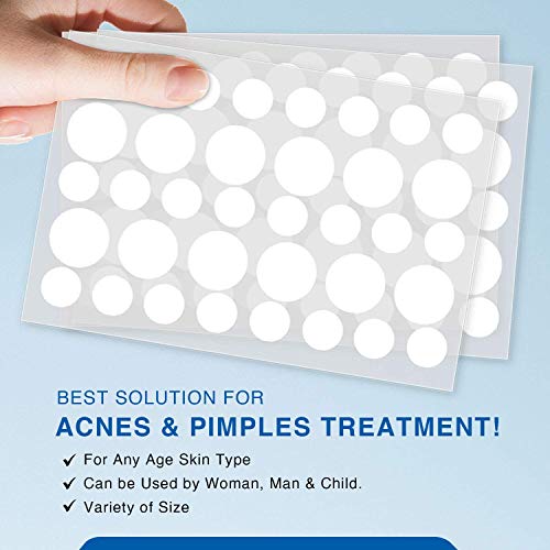 AmadaPure Skin Tag and Acne Remover 108 Patches, Wart and Mole Remover Set,Te...