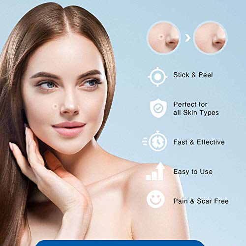 AmadaPure Skin Tag and Acne Remover 108 Patches, Wart and Mole Remover Set,Te...