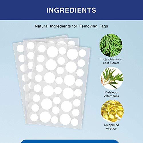 AmadaPure Skin Tag and Acne Remover 108 Patches, Wart and Mole Remover Set,Te...