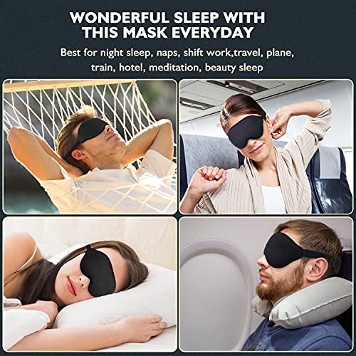 [Updated 2022 Version] Sleep Eye Mask for Men Women, 3D Contoured Cup Sleepin...