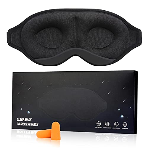[Updated 2022 Version] Sleep Eye Mask for Men Women, 3D Contoured Cup Sleepin...