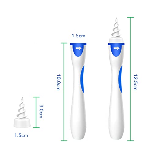Upgraded Q-Grips Ear Wax Remover - Safe Ear Wax Removal Tool - 16 Pcs Soft Re...