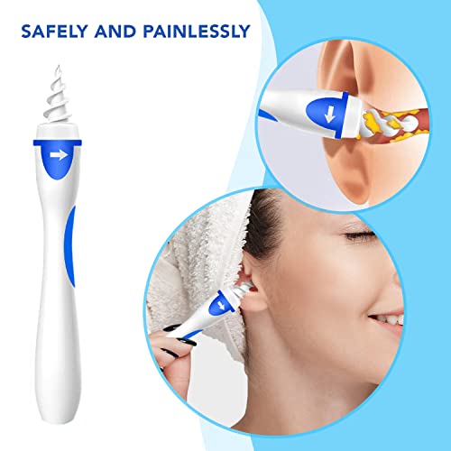 Upgraded Q-Grips Ear Wax Remover - Safe Ear Wax Removal Tool - 16 Pcs Soft Re...
