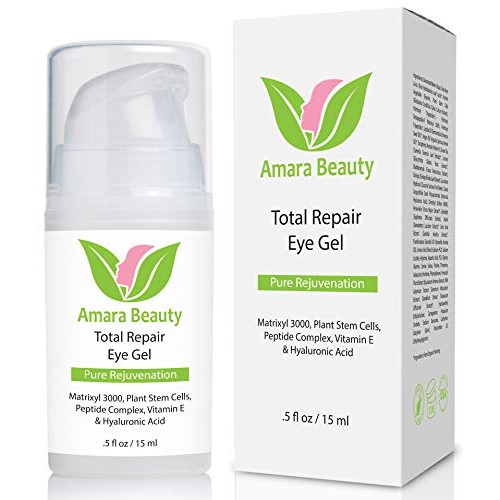 Eye Cream Gel for Dark Circles and Puffiness with Peptides & Hyaluronic Acid....