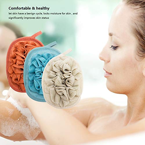 Amariver 3 Pack Bath Loofah Body Sponge Brushes Pouf Bath Mesh Brush Bath Sho...