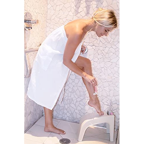 AmazeFan Shower Foot Rest, Shower Foot Stool for Shaving Legs, Pedicure Foot ...