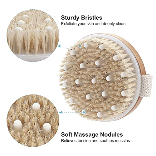 AmazerBath 2 Pack Dry Brushing Body Brush, Dry Brush for Cellulite and Lympha...