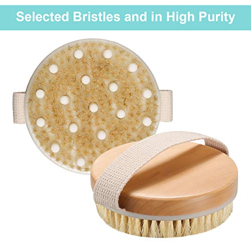 AmazerBath 2 Pack Dry Brushing Body Brush, Dry Brush for Cellulite and Lympha...