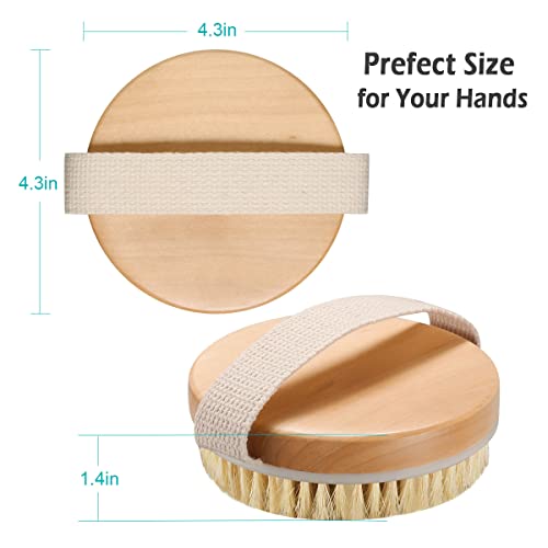 AmazerBath 2 Pack Dry Brushing Body Brush, Dry Brush for Cellulite and Lympha...