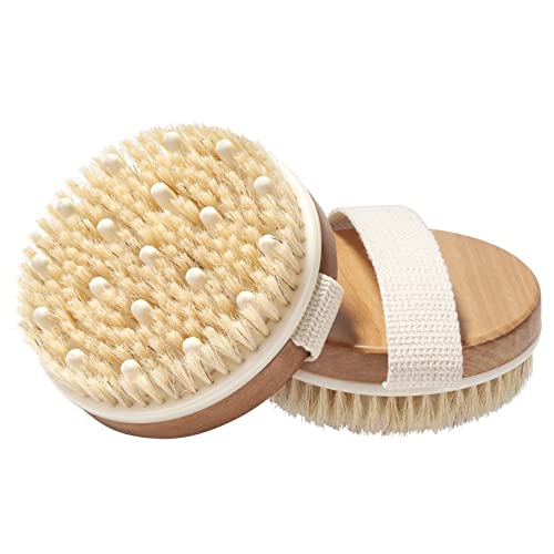 AmazerBath 2 Pack Dry Brushing Body Brush, Dry Brush for Cellulite and Lympha...