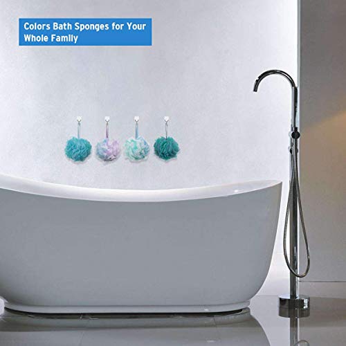 AmazerBath Shower Bath Sponge Shower Loofahs Balls 60g/PCS for Body Wash Bath...