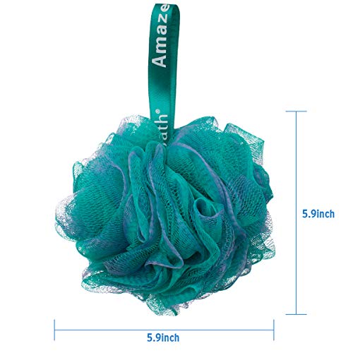 AmazerBath Shower Bath Sponge Shower Loofahs Balls 75g/PCS for Body Wash Bath...