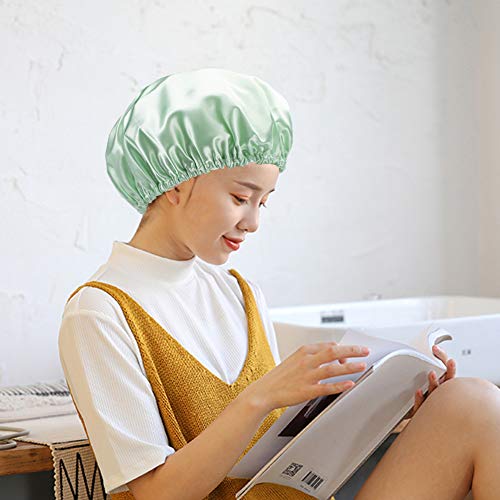AmazerBath Shower Caps for Women Reusable Waterproof, 4 Pack Women Shower Cap...