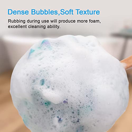 AmazerBath Shower Sponge Loofah Back Scrubber, PE Soft Mesh Loofah Body Scrub...