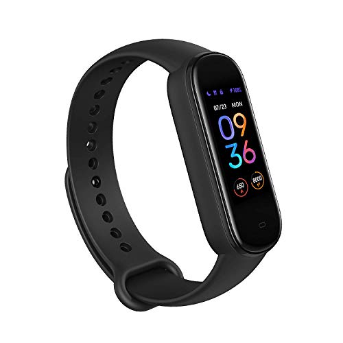 Amazfit Band 5 Fitness Tracker with Alexa Built-in, 15-Day Battery Life, Bloo...