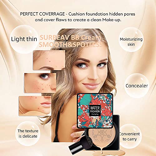 Air Cushion CC Cream Mushroom Head Foundation, Amazfly Moisturizing BB Cream ...