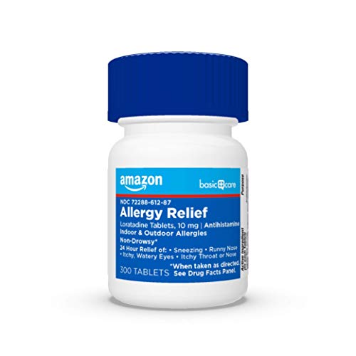 Amazon Basic Care Allergy Relief Loratadine Tablets 10 mg, Antihistamine, All...