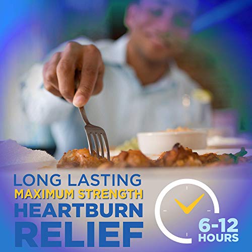 Amazon Basic Care Maximum Strength Famotidine Tablets 20 mg, Acid Reducer for...