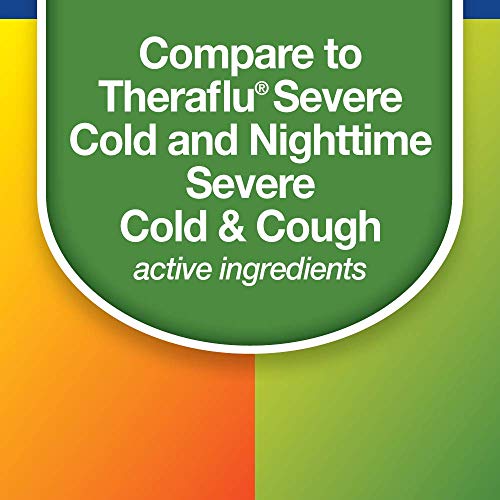 Amazon Basic Care Multi-Symptom Severe Cold Daytime and Severe Cold & Cough N...