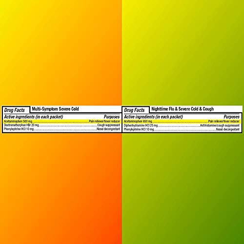 Amazon Basic Care Multi-Symptom Severe Cold Daytime and Severe Cold & Cough N...