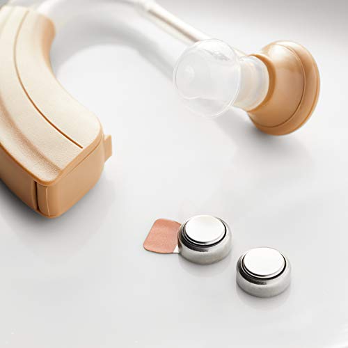 Amazon Basics 1.45 Volt Hearing Aid Batteries, Brown Tab - Pack of 60, Size 3...