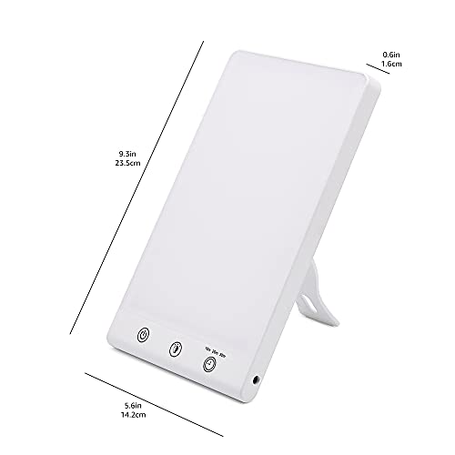 Amazon Basics Light Therapy Lamp, Full Spectrum LED Light, UV Free 10000 LUX,...