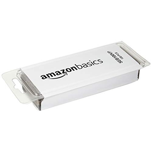 Amazon Basics Single Edge Razor Blades, Clam Shell, 100-Pack