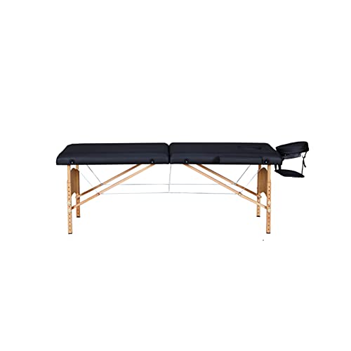 AmazonCommercial Portable Folding Massage Table with Carrying Case - Black