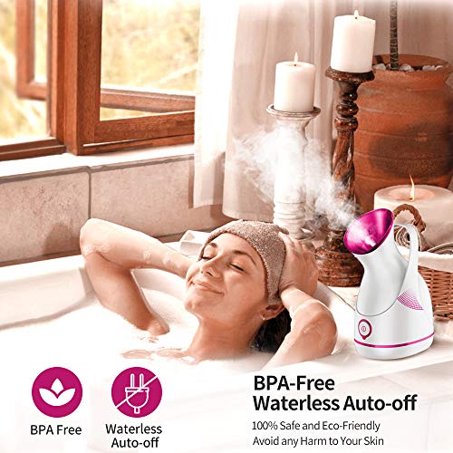 Amconsure Facial Steamer - Nano Ionic Facial Steamer Warm Mist Moisturizing F...