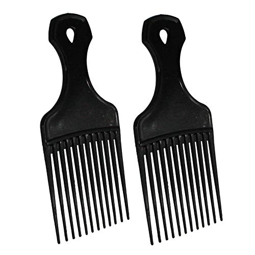 7in Plastic Pick Comb, pack of 2