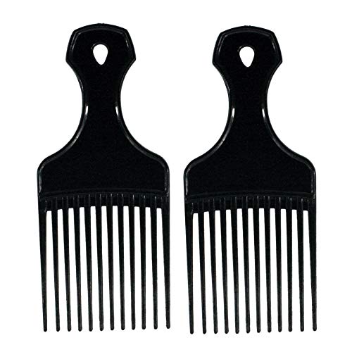 7in Plastic Pick Comb, pack of 2