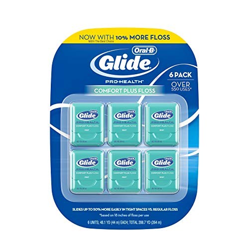 Oral-B Glide Comfort Plus Mint-Flavored Floss, 6 pk. AS