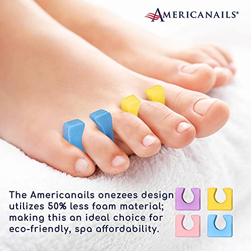 Americanails Onezeez Individual Toe Separators - Assorted Pastel Colors - Ext...