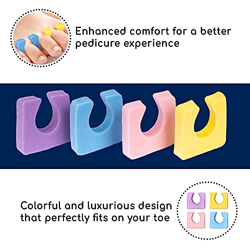 Americanails Onezeez Individual Toe Separators - Assorted Pastel Colors - Ext...