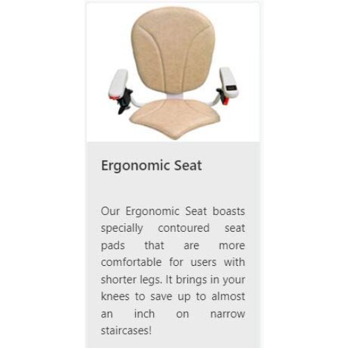 AmeriGlide Horizon Plus Stair Lift | 308 Pound Capacity | Self Installable (E...