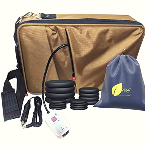 Amethyst Lake Hot Stones Massage Heater Bag Kit, 16 Basalt Hot Stone Warmer S...