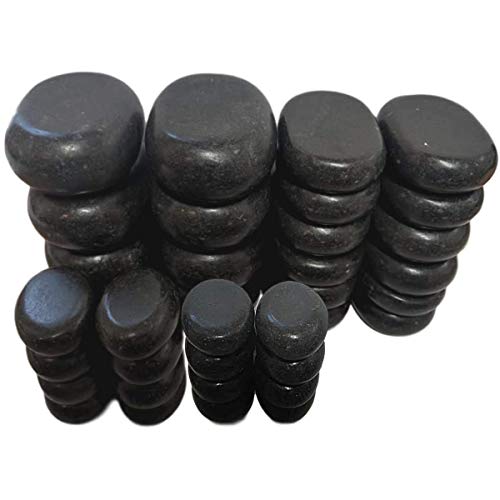Amethyst Lake Hot Stones Massage Set With Warmer Pot - 36 Basalt Hot Stone 6 ...