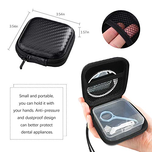 AMHDV Orthodontic Retainer Case with Aligner Removal Tool Mouth Guard Box Den...