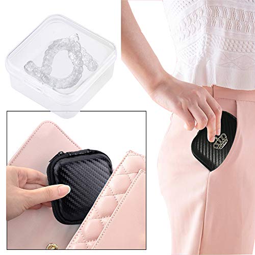 AMHDV Orthodontic Retainer Case with Aligner Removal Tool Mouth Guard Box Den...